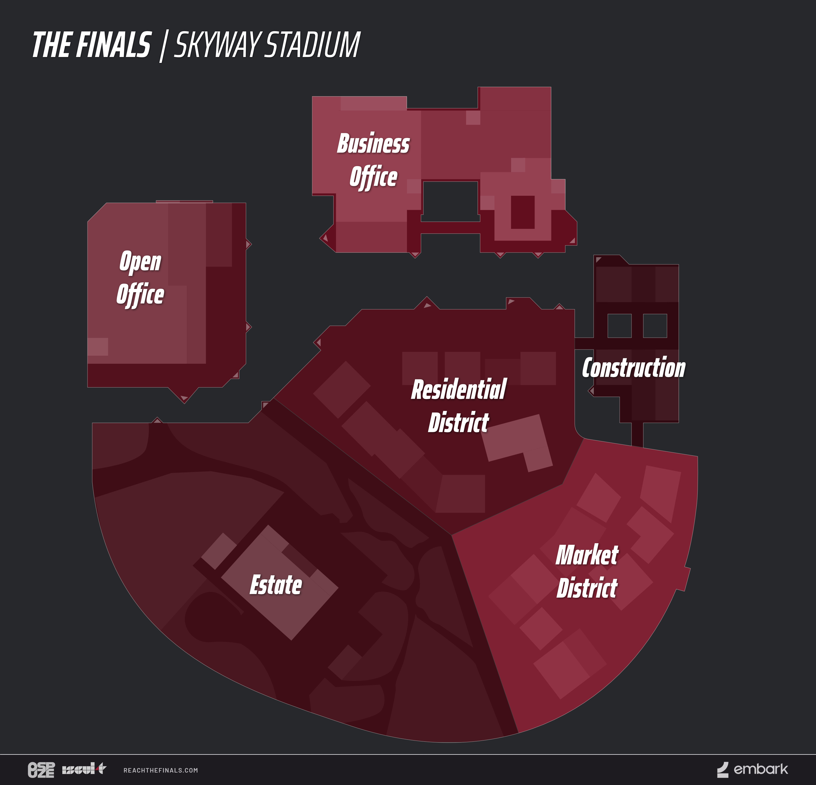 Overhead map of Skyway Stadium